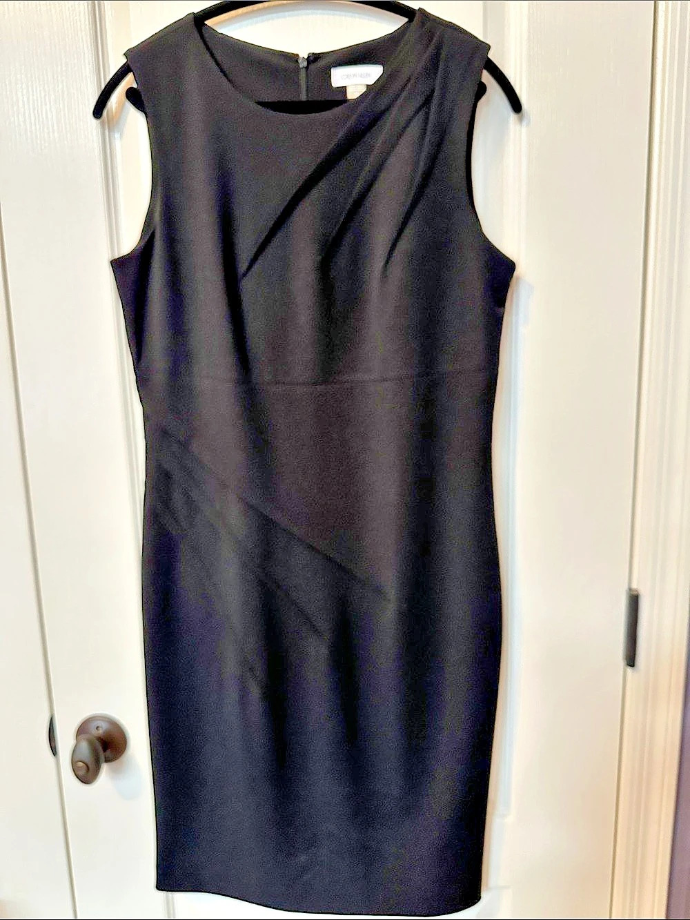 Calvin Klein Classic CDOC1584 Black Women’s Sheath Dress Size 12 NWT